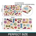 thumbnail image 7 of Paw Prints and Bones Kitchen Rugs Sets Of 2,Anti Fatigue Kitchen Mat Rugs Non Slip Washable,Decorative Kitchen Floor Mats for Kitchen,Sink,Laundry,17"x30"+17"x47", 7 of 7