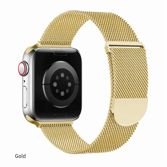 Janrevotw Original Stainless Steel Compatible Apple Watch Band 38mm ~ 49mm, Magnetic Buckle Replacement Iwatch Series 9, Ultra 2, Se, Ultra, 8 7 6 5 4 3 2 1, Women'S And Men'S Watch Bands For Iwatch