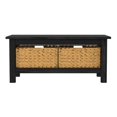 thumbnail image 2 of 40" MDF Mission Storage Coffee Table with Baskets - Black, 2 of 17