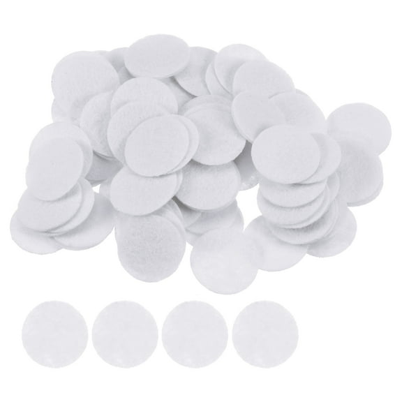 REGALWOVEN Round Felt Circles Pre Cut Felt Craft Pads Non-Woven Mini Felt Fabric Circles White 20mm