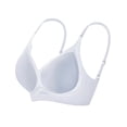 thumbnail image 4 of Womens Full Coverage Bra, Light Support Underarm Smoothing Underwear, Adjustable Straps, Breathable Comfort Bra for Women | VerBelle,Blue M, 4 of 4