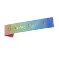 thumbnail image 4 of Raindrops De Fiesta Con Letras Doradas Cumpleaños Reina En Satén Multicolor Para Especial, 4 of 8