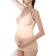 thumbnail image 1 of Womens Nursed Tank Tops Built In Bra Top For Breastfeeding Maternity Camisole Brasieres With Pads, 1 of 8