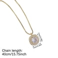 thumbnail image 2 of Collar cuadrado de plata de ley con tachuelas de diamantes, colgante de joyería de cadena de clavícula senior con sentido de diseño Ins para mujer Wmkox8yi sjalhkljlk5241, 2 of 4