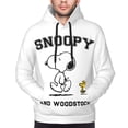 thumbnail image 3 of Sudadera con capucha de Snoopy y Charlie Brown para hombre y mujer, sudadera de manga larga con estampado de Peanuts, camisa con capucha y cordón con bolsillo tipo canguro, 3 of 4