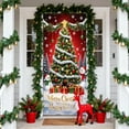 thumbnail image 5 of LanSuare Merry Christmas Door Cover Decoration, Xmas Tree Background Banner Door Covers, Christmas Photo Booth Props for Winter Party Decorations, 35x71Inch, 5 of 5