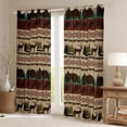 thumbnail image 2 of Manfei Wild Bear Deer Black Out Curtains,Rustic Farmhouse Cabin Curtains Pack of 2 (42x63 Each),Brown Pine Cone Bedroom Curtains For Boys Kids,Super Cozy Room Decor, 2 of 6