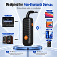 thumbnail image 4 of RONY Bluetooth 5.2 Transmitter Receiver, 2-in-1 Wireless 3.5mm Aux Bluetooth Audio Adapter for TV, Car Stereo, Speakers, Home Audio & Headphones, 4 of 14