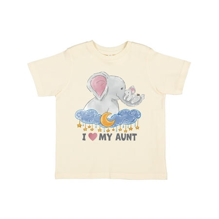 

Inktastic I Love My Aunt Elephant Family Gift Toddler Boy or Toddler Girl T-Shirt