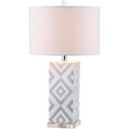 thumbnail image 5 of SAFAVIEH Diamonds 27 in. Ceramic Table Lamp with Off-White Cotton Shade, Set of 2, 5 of 7