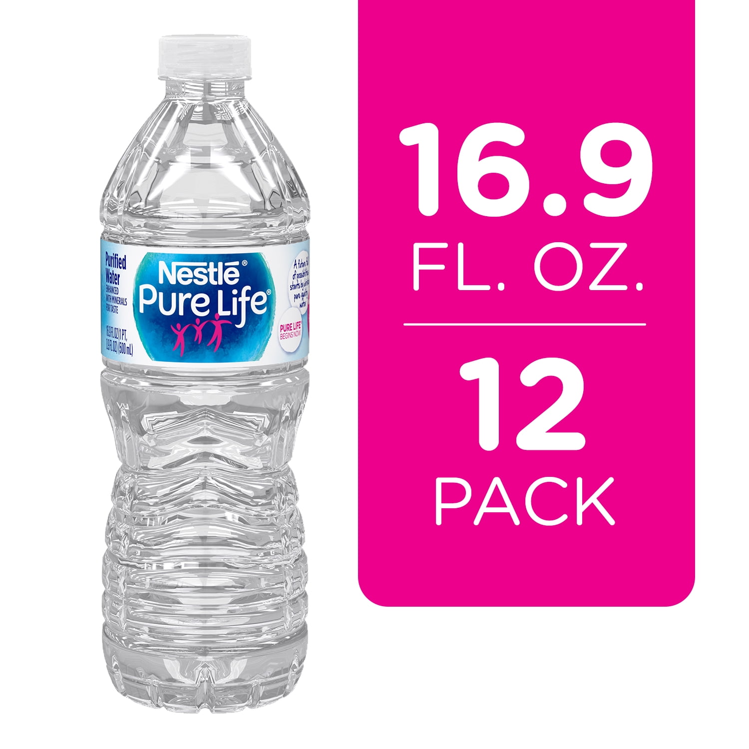 Nestle Pure Life Purified Water 16 9 Fl Oz Plastic Bottled Water 