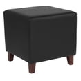 thumbnail image 2 of Flash Furniture Ascalon Upholstered Ottoman Pouf in Green Fabric, 2 of 11