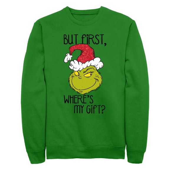 Men's Dr. Seuss The Grinch Where's My Gift? Sweatshirt