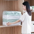 thumbnail image 4 of Vacuum Storage Bag Thickened Material Capacity Vacuum Compression Bag Transparent Air Valve Dustproof Moisture-proof No Pump Needed for Bedding, 4 of 8
