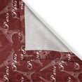 thumbnail image 3 of Ambesonne Eiffel Kitchen Curtains, Romantic City of Love, 55"x39", Maroon White Tan, 3 of 3