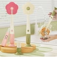 thumbnail image 6 of Multifunctional Bottle Brush, 4-in-1 Suction Cup Flower Sponge Straw Cleaner, Detachable Nipple Brush, Long Handle Detail Brush for Cups, Lids, Bottles Accessories, Kitchen Dish Washing Tool, 6 of 7