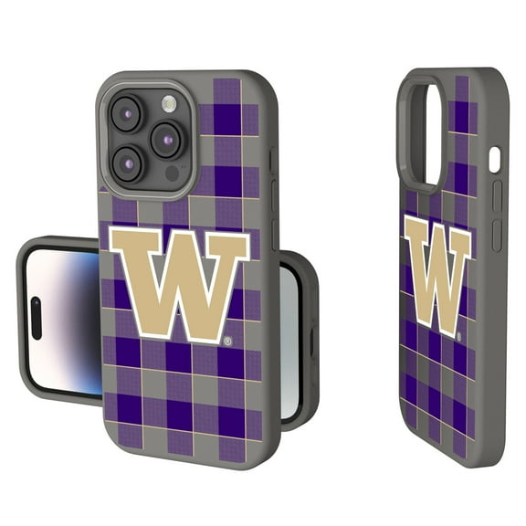 Keyscaper Washington Huskies Plaid Soft Touch iPhone Case