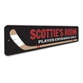 thumbnail image 3 of Hockey Novelty Decor, Metal Wall Sign - 4x18 Inches, 3 of 4