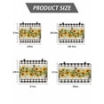 thumbnail image 4 of Stove Top Covers for Electric Stove, Sunflower Glass Stovetop Cover Protector, Summer Botanical Bee Rustic Black Plaid Induction Cooktop Protector Oven Mat for Kitchen Countertop 24"x21", 4 of 8