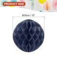 thumbnail image 2 of Uxcell Tissue Paper Pom Poms Flower Balls, Party Hanging Paper Flower Balls Decoration for Birthday Wedding Home Decor Deep Blue 12, 2 of 6