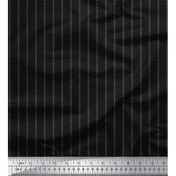 Soimoi Cotton Duck Fabric Square & Plus Sign Shirting Print Fabric by The Yard 42 Inch Wide