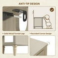 thumbnail image 5 of Bestier Farmhouse Nightstand with Charging Station, Set of 2 Wood Bedside Table with 2 Drawers , Sofa Side End Table Night Stand for Living Room, Bedroom, Home Office,  Light Oak, 5 of 10