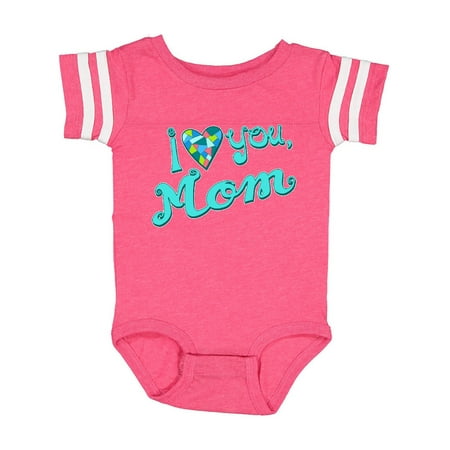 

Inktastic I Love You Mom- in blue Gift Baby Boy or Baby Girl Bodysuit