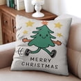 thumbnail image 4 of Xmas Forest Rustic Farmhouse Santa Claus Throw Pillow Case Modern Throw Pillow Case 2 Pieces Christmas Pillow Cover for Room Home Patio Bedroom Livingroom, 4 of 7