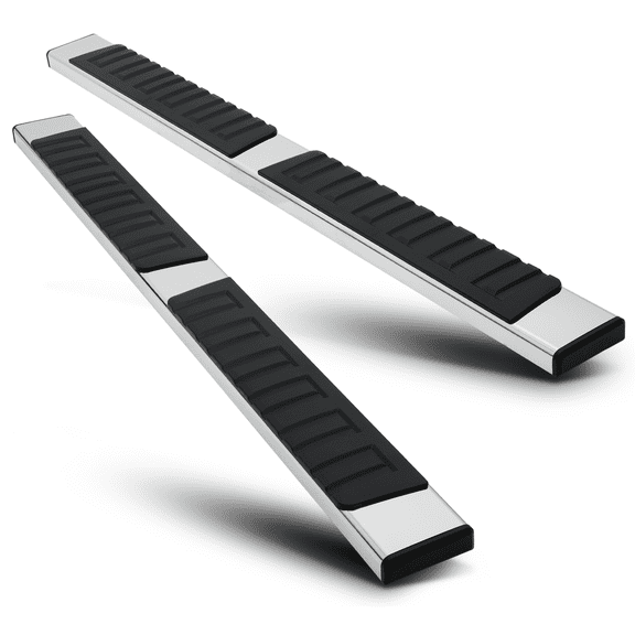 Magshion Pair Chrome 6" Side Step Nerf Bar for 2019-2022 Chevrolet Silverado 1500, 2020-2022 Chevrolet Silverado 2500HD/3500HD, 2019-2022 GMC Sierra 1500, 2020-2022 GMC Sierra 2500HD/3500HD