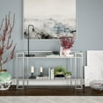 thumbnail image 5 of Evelyn&Zoe Uriel 52" Wide Rectangular Console Table, Silver, 5 of 7