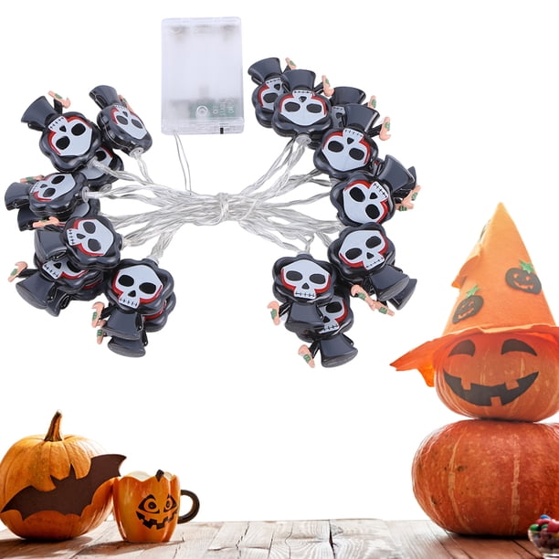 Luces Festival Decorativas Cadena Halloween 20LED para Fiesta Jardín Patio