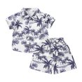 thumbnail image 3 of Hiijoy Toddler Boys Hawaii Beach Outfit Tropical Print Short Sleeve Shirt Shorts Set, Sizes 12M-5T, 3 of 3