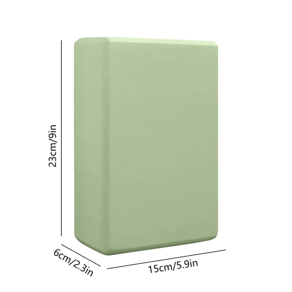 Dpityserensio High Density EVA Yoga Block for Dance Stretching Non Slip Moisture Resistant Soft Rounded Edge Support