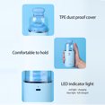 thumbnail image 4 of ZD9400 Rechargeable Desktop Vacuum Cleaner with 600mAh Battery - 2-Speed Suction, Noise Reduction, Rear Storage Compartment, Type-C Charging, Includes Cleaning Brush, Brush Nozzle, Flat Head Nozzle &, 4 of 7