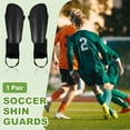 thumbnail image 6 of Soccer Shin Guards, Soccer Shin Pads EVA Cushion with Ankle Protection Youth Adults L Size Black, 6 of 7