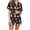 Black 4, variant on HUJlwoi Women's Christmas Pajamas Matching Sets Print Short Sleeve Button Down Sleep Shirt and Shorts Pj Set Two Piece Outfits