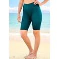 thumbnail image 3 of Swim 365 Women's Plus Size High-Waist Full-Coverage Swim Bike Short, 3 of 6