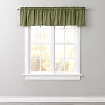 BrylaneHome Poly Cotton Canvas Rod-Pocket Valance
