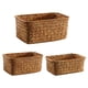 thumbnail image 1 of 3pcs Basquero de almacenamiento de trenza de trenza multifuncional Canasta de almacenamiento de la cesta del organizador para el hogar, 1 of 4