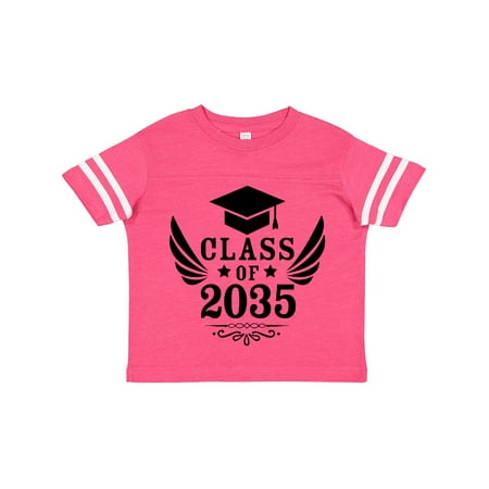 

Inktastic Class of 2035 with Graduation Cap and Wings Gift Toddler Boy or Toddler Girl T-Shirt