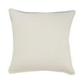thumbnail image 3 of LR Home Ox Bay Hand-Woven Gray Diamond All-Natural Cotton Pillow Cover, 3 of 8