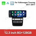 thumbnail image 2 of ZWNAV 12.3 inch Carplay For Volkswagen Touareg 2011-2017 Car Radio Video Multimedia Player DSP Stereo GPS Navigation Split Screen QLED Screen, 2 of 8