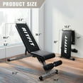thumbnail image 4 of RitFit Adjustable Foldable Utility Weight Bench for Home Gym, Weightlifting and Strength Training - Bonus Workout Poster, 4 of 10