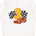 thumbnail image 3 of Inktastic Number Three Race Car Toddler Sweatshirt, 3 of 4