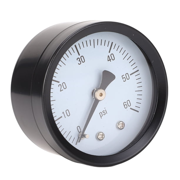 Manómetro, Manómetro De Hierro Inoxidable 0-60 Psi Pantalla Transparente Para Aire