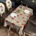 thumbnail image 2 of Red Strawberry Plants Fruit Rectangle Tablecloth 60"x102",Waterproof Polyester Rectangle Table Cloth, Wipeable Spillproof Polyester Tablecloth for Dining, Camping, Indoor and Outdoor, 2 of 6