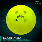 Pickleballs Pi 40 Outdoor 6 Pk, USAPA Approved, Official Size , by Orca