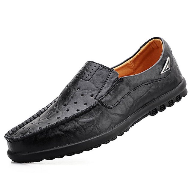 Zapatos casuales de cuero para hombre de primavera y otoño, zapatos de piel de vaca británica de talla grande, zapatos de hombre de moda