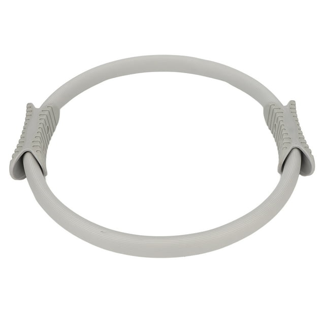 Bague de Pilates de Résistance, Poignée Rembourrée en Mousse Cercle de Pilates D\'entraînement Physique Flexible Portable Exercice pour Hommes Femmes pour la Maison Noir,Gris