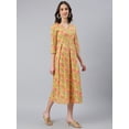 thumbnail image 5 of Idalia Yellow Printed Floral Dress, 5 of 5